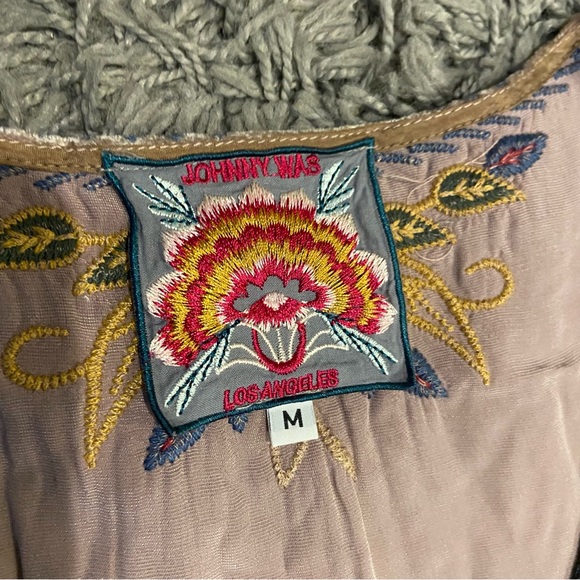 Johnny Was NEW Simona Embroidered Rayon Silk Velvet Dress Size M - Picture 7 of 14